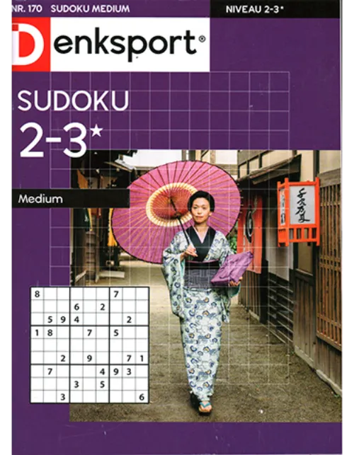 denksport sudoku 2 3 sterren medium 170 2023.webp