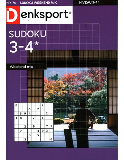 denksport sudoku 3 4 sterren weekend mix 74 2022.webp