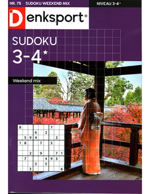 denksport sudoku 3 4 sterren weekend mix 75 2022.webp