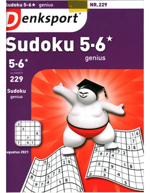 denksport sudoku 5 6 sterren genius 229 2021.webp