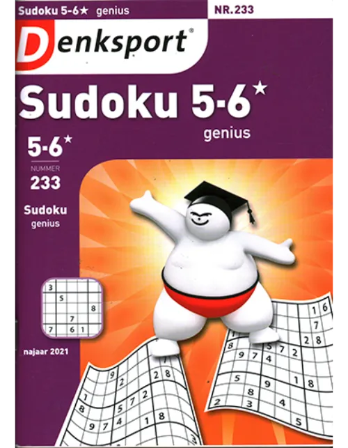 denksport sudoku 5 6 sterren genius 233 2022.webp