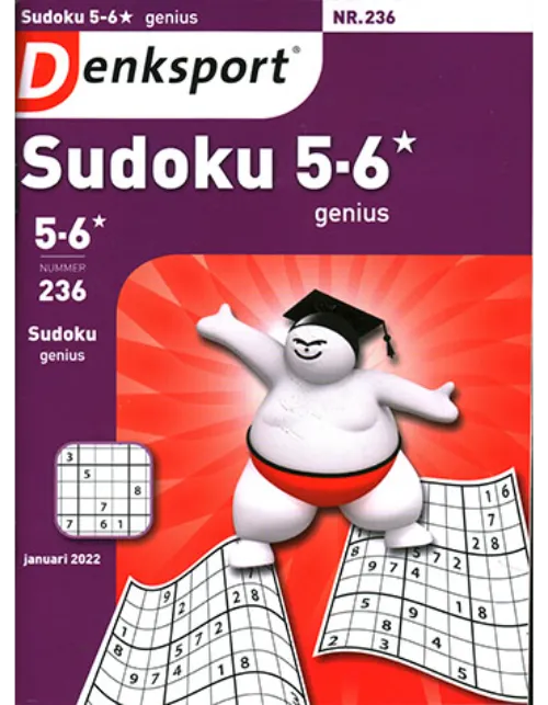 denksport sudoku 5 6 sterren genius 236 2021.webp