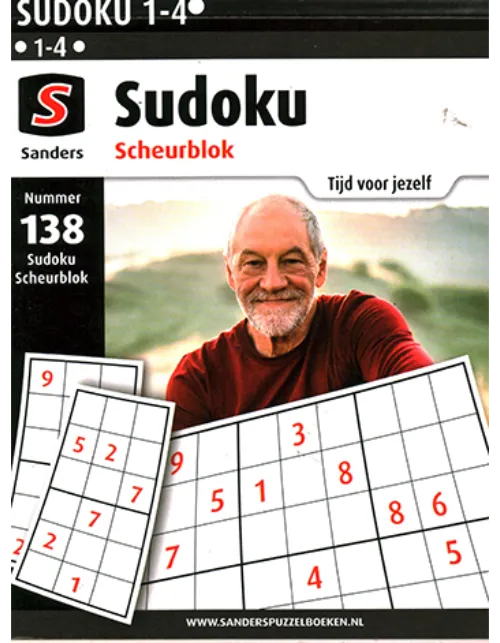 sanders sudoku scheurblok 138 2022.webp