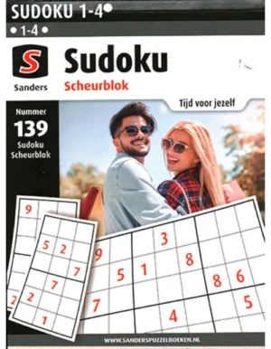 sanders sudoku scheurblok 139 2022.webp