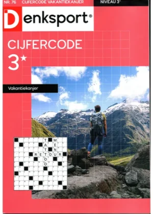 Denksport Cijfercode Vakantiekanjer - 76 2024