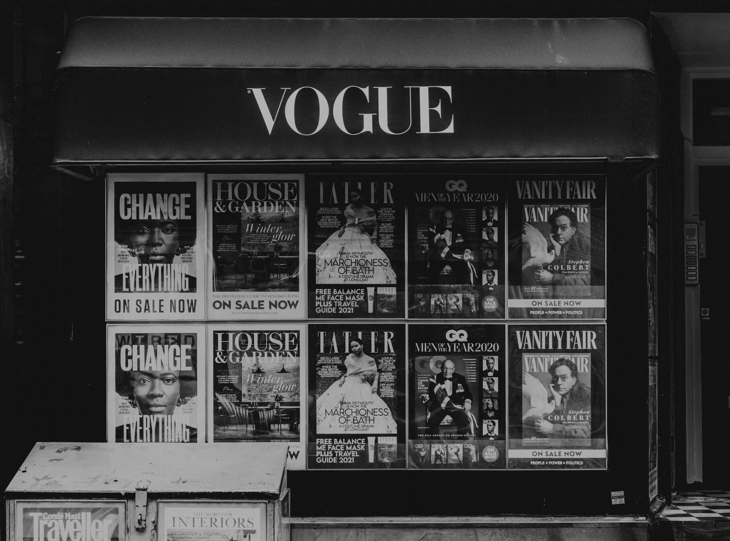 image - Magvilla grayscale photo of the new york times square
