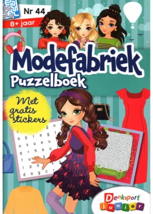 Denksport Puzzelboek voor Meiden Mijn Modefabriek - 44 2025