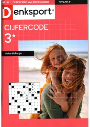 Denksport Cijfercode Vakantiekanjer - 91 2025