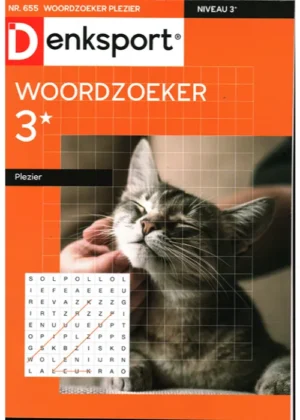 Denksport Woordzoeker Plezier - 655 2025