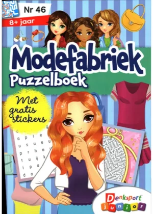 Denksport Puzzelboek voor Meiden Mijn Modefabriek - 46 2025